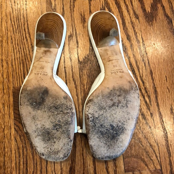 Prada leather studded kitten heel sandal size 39 - Picture 3 of 4